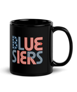 Bluesiers Retro Flag Black Ceramic Mug
