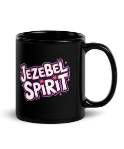 Starburst Jezebel Spirit Black Glossy Mug